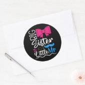 かわいい姉と妹のおちいさん ラウンドシール (封筒)