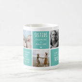 かわいい姉妹フォトコラージュ&引用文ブロック コーヒーマグカップ (中央)