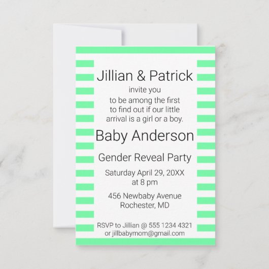 かわいい子おもしろいジェンダーがサンハットボーイ絵画の 招待状 (裏面)