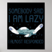 かわいい子おもしろいネコうそつき誰かが言った ポスター (正面)