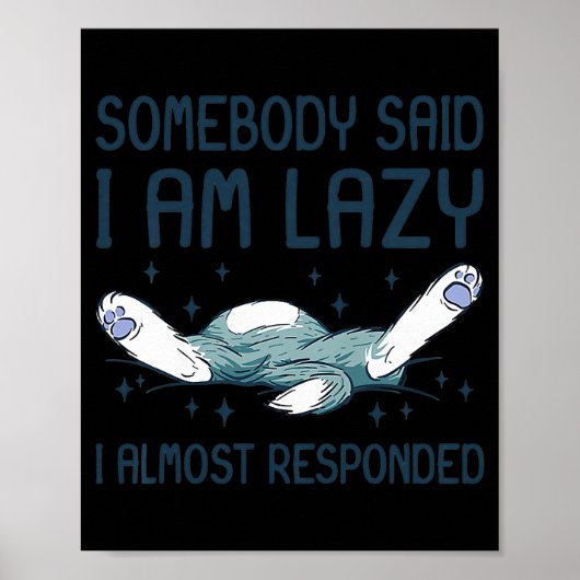 かわいい子おもしろいネコうそつき誰かが言った ポスター (正面)