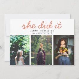 かわいい子が描いた写真3枚サンゴ 招待状