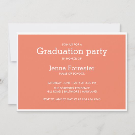 かわいい子が描いた写真3枚サンゴ 招待状 (裏面)