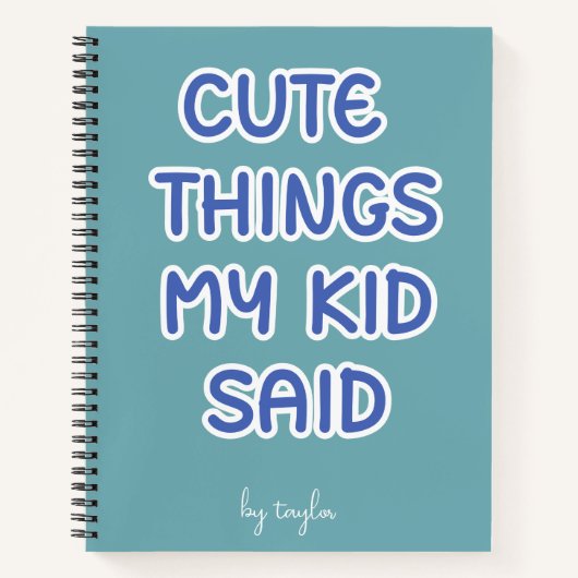 かわいい子が言った ノートブック (正面)