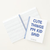かわいい子が言った ノートブック (内部)