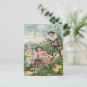 かわいい子たちイースターシック色卵 シーズンポストカード (スタンド正面)