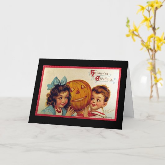 かわいい子たち カード (黄色い花)