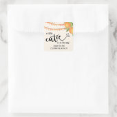 かわいい子ちゃん、ありがとう、パーティーのお土産、 お土産、ベビーシャワー スクエアシール (バッグ)