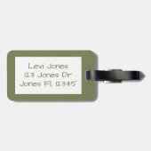 かわいい子とスーツケースの子ども ラゲッジタグ (裏面横)