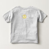 かわいい子どもおもしろいアニメ トドラーTシャツ (裏面)