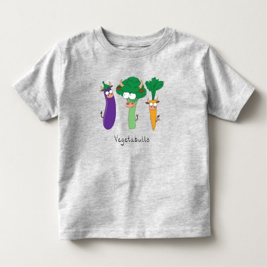 かわいい子どもおもしろいアニメ トドラーTシャツ (正面)