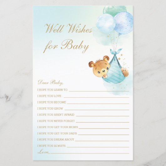 かわいい子どもが気球に赤ちゃんのシャワーを望む|過去記事 (正面)