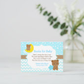 かわいい子どもが赤ちゃんのシャワーを予約する エンクロージャーカード (スタンド正面)