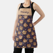 かわいい子どもたちテディベアのぬいぐるみ柄 エプロン (インサイチュ)