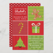 かわいい子どもたちフェスティバルクリスマスパーティー 招待状 (正面/裏面)