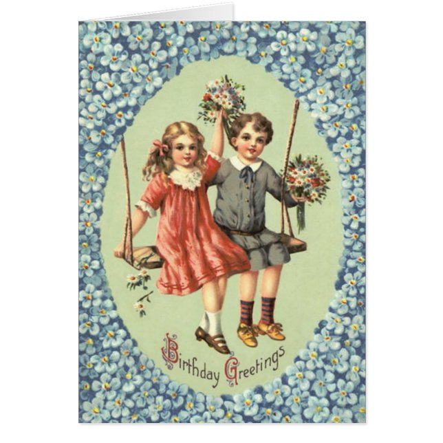 かわいい子どもたちブーケ花を振る (正面)