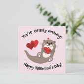 かわいい子どもたち素敵なバレンタイン シーズンカード (スタンド正面)