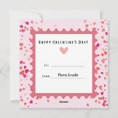 かわいい子どもたち素敵なバレンタイン シーズンカード (裏面)