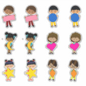 かわいい子どもたち シール (正面)