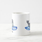 かわいい子どものアシカの漫画の子供 コーヒーマグカップ (中央)