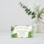 かわいい子どもの保育園サービスドラゴン 名刺 (スタンド正面)