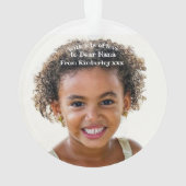 かわいい子どもの写真おばあちゃんのギフトオーナメント オーナメント (裏面)
