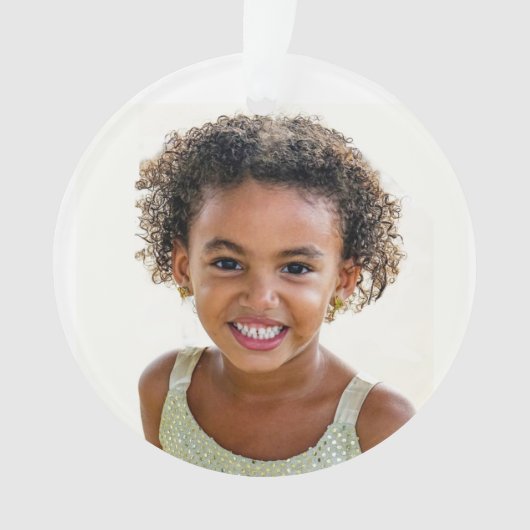 かわいい子どもの写真おばあちゃんのギフトオーナメント オーナメント (正面)