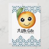 かわいい子どもの地中海ベイビーシャワー 招待状 (裏面)