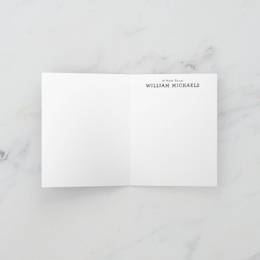 かわいい子どもの定置カード,木のカエル ノートカード (内部)