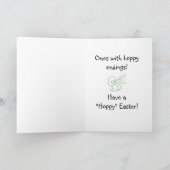 かわいい子どもの復活祭カード シーズンカード (内部)