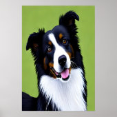 かわいい子どもの縁どポートレート | AIアートポスター ポスター (正面)