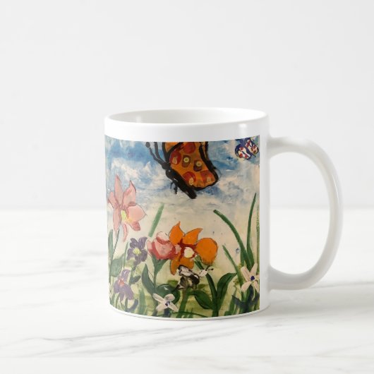 かわいい子どもの芸術 コーヒーマグカップ (右)