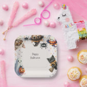 かわいい子どもハローウィンパーティ ペーパープレート (パーティー)