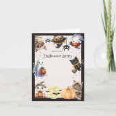 かわいい子どもハローウィンパーティ 招待状 (正面)