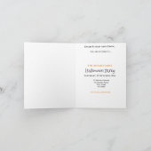 かわいい子どもハローウィンパーティ 招待状 (内部)