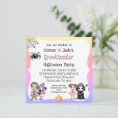 *かわいい子どもハローウィンパーティ 招待状 (スタンド正面)