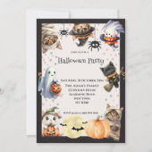 かわいい子どもハローウィンパーティ 招待状 (正面)