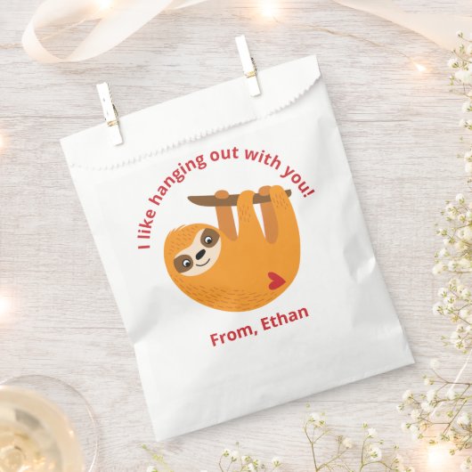 かわいい子どもバレンタイン教室 フェイバーバッグ (クリップ留めされた状態)