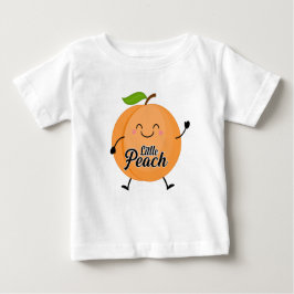 かわいい子どもユニセックスの小さな桃 ベビーTシャツ