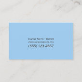 かわいい子ども保育園子預かりサービス 名刺 (裏面)