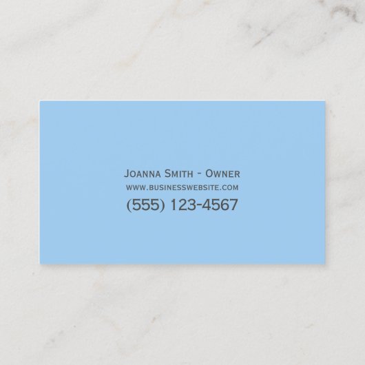 かわいい子ども保育園子預かりサービス 名刺 (裏面)