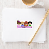 かわいい子ども保育園郵送ラベル ラベル (インサイチュ)