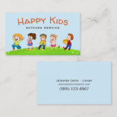 かわいい子ども保育子預かりサービス 名刺 (正面/裏面)