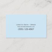 かわいい子ども保育子預かりサービス 名刺 (裏面)