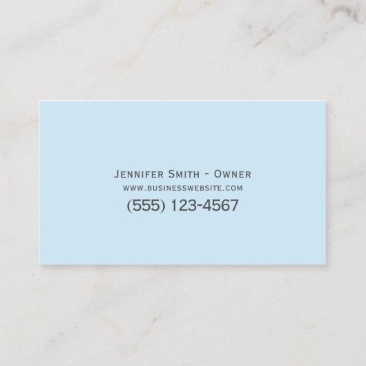 かわいい子ども保育子預かりサービス 名刺 (裏面)