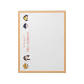 かわいい子ども先生 ノートパッド (回転)