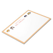 かわいい子ども先生 ノートパッド (アングル)