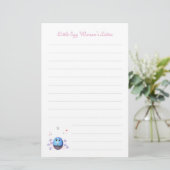 かわいい子ども向け筆記用紙 便箋 (スタンド正面)