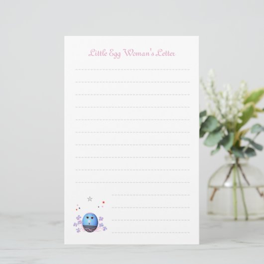 かわいい子ども向け筆記用紙 便箋 (スタンド正面)