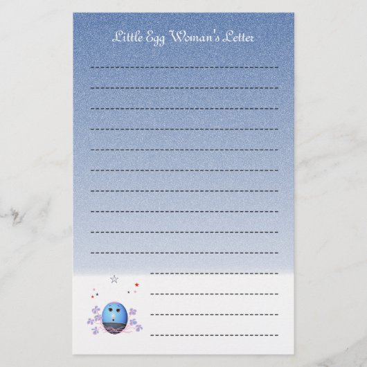 かわいい子ども向け筆記用紙 便箋 (正面)